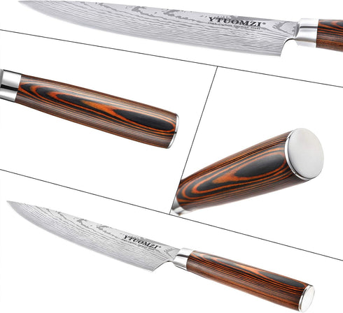 Razor-Sharp Chef Knife, 8-inch High Carbon Stainless Steel Chef's Knife for Home Kitchen & Restaurant, 8" Chef Kitchen Knife with Sheath & Gift Bo...