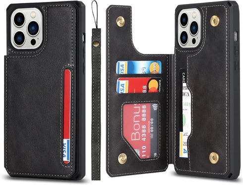 Cavor for iPhone 11 Pro Max Case with Card Holder,Wallet Case with Credit Card Holders for iPhone11ProMax Phone Case,PU Leather Kickstand Case[Wri...