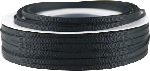 Solid Grosgrain Ribbon 1/8" Thin Black Ribbon for Crafts Gift Wrapping Sewing Wedding Decor Hair Accessories Party Favor Baby Shower Decorations, ...