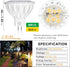 MR16 LED Bulb Light Bulbs 6 Pack, 5W (50W Halogen Equivalent) 2700K Warm White GU5.3 Base 12V Spotlight Non-Dimmable 38 Deg 450Lm for Landscape Re...