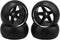 4pcs RC 5 Spoke Wheel Drift Tyre Black Wheel Rims Replacement for WL 1/28 K969 K989 P929 RC Car...