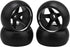 4pcs RC 5 Spoke Wheel Drift Tyre Black Wheel Rims Replacement for WL 1/28 K969 K989 P929 RC Car...