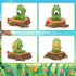 2pcs Miniature Frog Figurines, Funny Frog Desk Decor Cute Frog Sculpture Mini Frog Statue Collectibles Accessories for Outdoor Garden Small Deskto...