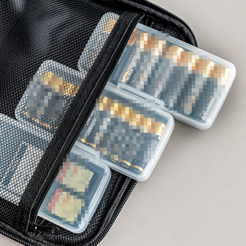 2pcs Clear Plastic Rectangle Storage Containers Box with Hinged Lid Best for Card,Accessories,Crafts,Coin,Learning Supplies,Screws,Drills,Battery...