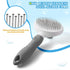 pet brush, pet brush for cats and dogs, removes loose undercoat and smoothes hair, stainless steel needles, self-cleaning button upgraded version,...