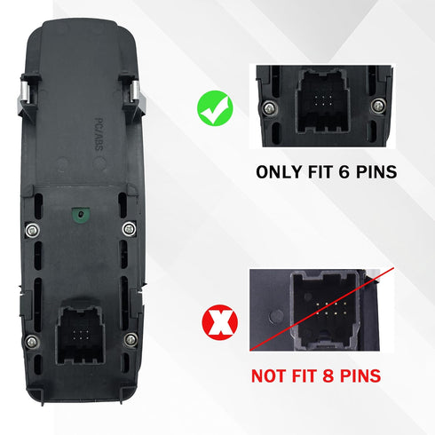 Power Window Switch Door Lock Switch Front Passenger Side Compatible with Dodge Grand Caravan Chrysler Town & Country Jeep Liberty Nitro Ram1500 J...