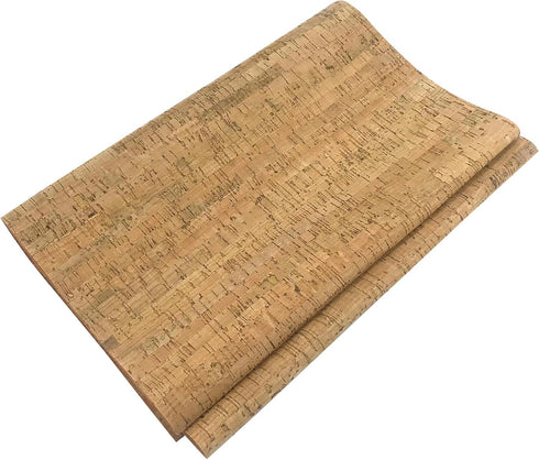 Misscrafts Cork Textured Faux Leather Sheets PU Fabric by The Yard 12.5 x 59 Inches Embellished Craft Fabric for Ornament Sewing DIY Crafts (Light...