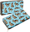 WIRESTER PU Leather Clutch Purse Card Holder Wallet, Zip Around Long Wallet for Women - German Shepherd Funny Playful Postures Light Blue...