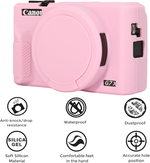 Case for Canon Powershot G7X Mark III Digital Camera, G7X Mark iii Camera Silicone Case, Anti-Scratch Slim Fit Soft Skin, G7X Mark 3 Accessories w...