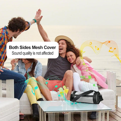 TXEsign Travel Carrying Strap Case Compatible with Sony SRS-XG300 X-Series Wireless Portable Bluetooth Speaker, Two Sides Mesh Covers Case Protect...