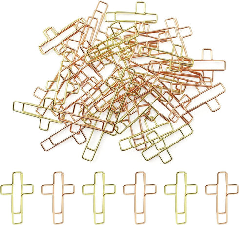100PCS Office Paperclips Paper Clips Metal Journaling Paper Clamps Office Paperclips for Paper Document Note Sorting and Organizing...