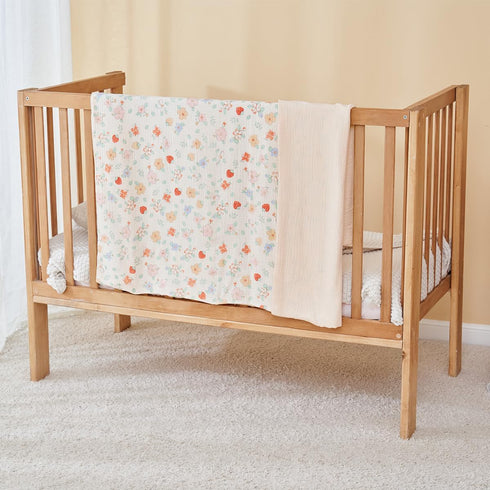 Muslin Baby Blankets for Girls Boys, Super Soft Nursery Blankets 100% Cotton Baby Blankets Neutral 41"x41", Lightweight Crib Blankets for Toddlers...