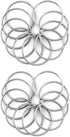 QWORK Key Ring, Set of 20, 2 Inch Large Open Key Ring - Sturdy Key Chain Ring for Keychain and Crafts...