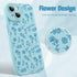 OOK Case for iPhone 15 Case Cute Flower Floral Design for Girls Women Soft TPU Camera Lens Protective Phone Cover for iPhone 15 6.1 Inch Blue...