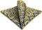 S&W SHLAX&WING Mens Ties Silk Neckties Yellow Mustard Paisley Matching Pocket Square...