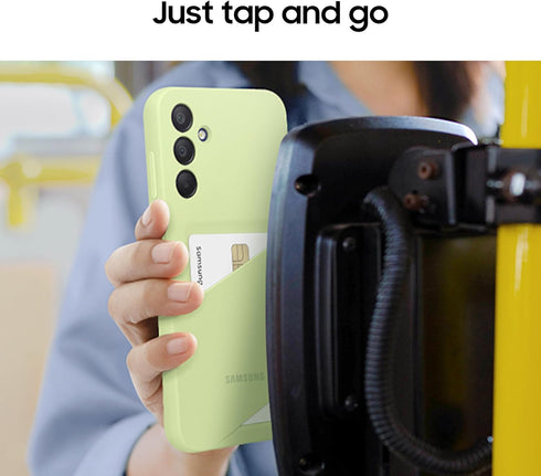 SAMSUNG Galaxy A15 5G Card Slot Phone Case, Protective TPU Cover with ID Pocket Holder, Finger Tap Control for Credit Card Payment, US Version, EF...