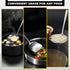 Wok Spatula and Ladle,Skimmer Ladle Tool Set, 17Inches Spatula for Wok, 304 Steel Wok Spatula...