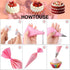 83 Pieces Stainless Steel Icing Piping Nozzle Tip Set with 44 Numbered Icing Tipsand Frosting Tools for Cake DIY, Cake Decorating Kits in a Box fo...