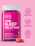 PINK Melatonin Gummies | 10mg | Max Potency | Vegan, Non-GMO & Gluten Free | 70 Count | Mixed Berry Flavor...