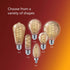 Vintage Flicker-Free Amber Spiral B11 Dimmable, Eyecomfort Technology, 225 Lumen, Amber Light(2000K), 3.5W=25W, Title 20 Certified, E12 Base, 8-Pa...