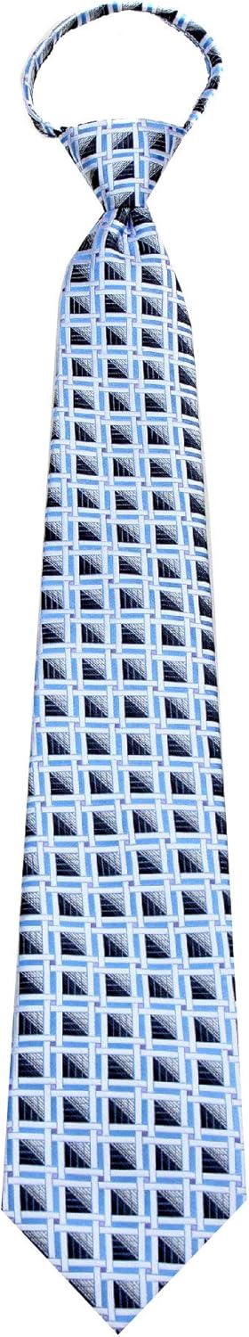 ZIP-12413 - Mens Pre-made Zipper Tie Fashion Zip Up Neckties...