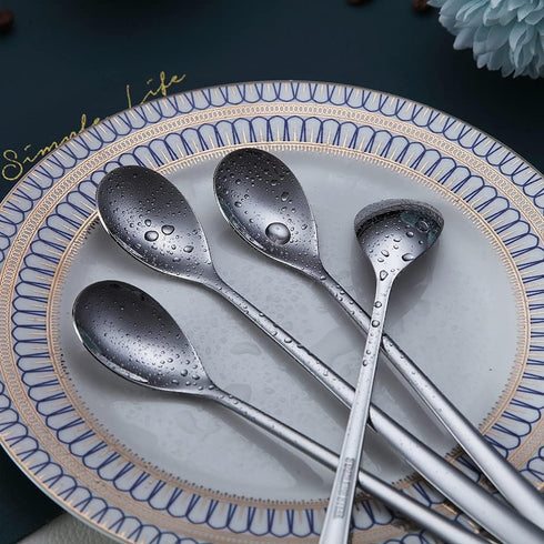 Long Handle Spoon, Coffee Stirrers, Premium Stainless Steel Coffee Spoons, Ice Tea Spoons, Ice Cream Spoon, Cocktail Stirring Spoons, Tea Spoons, ...
