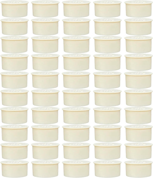 50 pcs 1 Inch Pool Fence Hole Cover Deck Patio Safety Ground Caps Fit Standard 1" Diameter Holes (Beige)...