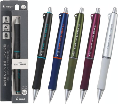 PILOT The Doctor Grip Mechanical Pencil, 0.5mm, HTDG-90R-S Silver...