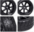 Hobbypark 4Pcs 26mm 1/10 RC Touring Car Tires & 12mm Hex Hub Wheel Rims 7 Spoke Foam Inserts for Redcat Racing HPI Tamiya HSP Exceed...