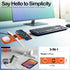 3-in-1 Foldable Magnetic Wireless Charger Keychain, 15W Travel Fast Charger Phone 15/14/13/12 Pro/Max/Plus, Watch, AirPods, Galaxy/Note, Charge 2 ...