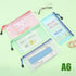 zipper pouch bag Plastic envelope,mesh zipper pouch bags waterproof folder A4 size folder signature pocket, can hold pens, books, documents pencil...