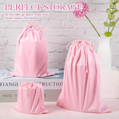 Hillban 20 Pcs Adult Game Toy Storage Bags Microfiber Drawstring Bags Adjustable Toys Organizer Foldable Ditty Bag Pouch Case for Game Toy Cosmeti...