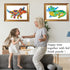 Puzzles for Kids Ages 8-10, 150 Piece Dinosaur and 154 Piece Crocodile Animal Shaped Kids Puzzles Jigsaw Puzzles for Kid Age 4 6 7 8 Learning Educ...