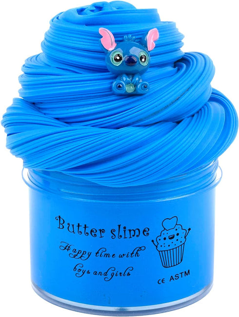 Blue Butter Slime, Stress Relief Toy for Girls and Boys, Super Soft and Non-Sticky, for Kids Education Toy, Party Favor, Birthday Gift(7oz 200ML)...