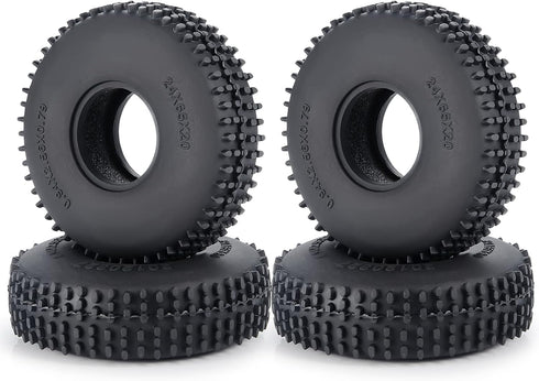 Wheel Tires Crawler Tires for TRX4M / SCX24 Upgrade Parts,65 * 20mm...