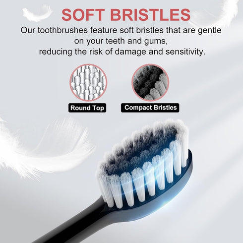 Electric Toothbrush for Kids with Toothbrush Holders?2 Pack Sonic Toothbrush with 10 Heads, 6 Modes, IPX7 Waterproof, Smart Timer, 2 Hours Charge ...