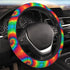 Spiral Rainbow Tie Dye Auto Car Steering Wheel Cover Universal 15 Inch Neoprene Interior Decor Protection Accessories...