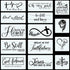 CINPIUK 14PCS Christian Stencils Painting on Wood, Bible Sign Motivational Saying Faith God Fidence Be Still Reusable Painting Stencils DIY Farmho...