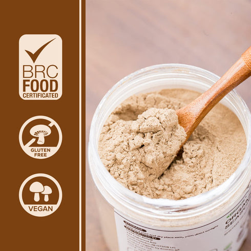 ORGFUN Original Shiitake Mushrooms Powder, Natural Umami Seasoning, Mushroom Powder for Cooking, 5.3 Oz...
