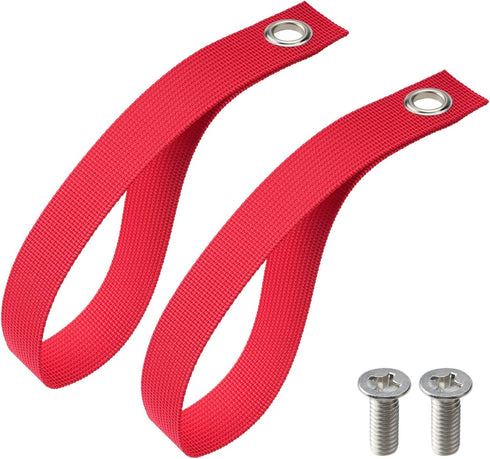 Rear Buttom Seat Pull Strap Compatible for 20-23 Toyota Tacoma,2 Pack Practical Pull Strap with Stainless Steel Screw(Red)...
