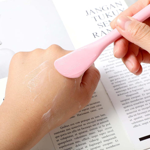 2PCS Manual Facial Cleansing Brush, Silicone Facial Mask Applicator 2 in 1 Face Mask Brush Face Scrubber Tool for Exfoliating Massaging Makeup Ski...