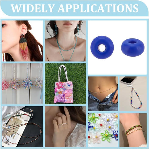 PH PandaHall 2000 Pcs 3mm Seed Beads, 8/0 Glass Seed Beads Round Small Pony Bead Waist Beads Mini Spacer Beads for Earring Bracelet Necklace Ankle...