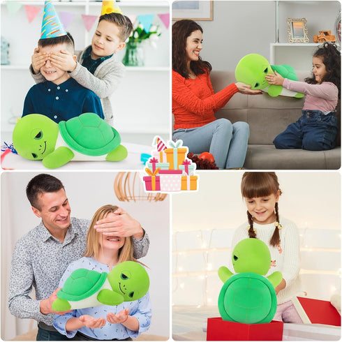 Turtle Stuffed Animal,Cute Plushies Turtle Pillow,Cute Stuffed Animal Plush Toys Turtle Plush,Soft Tortoise Body Pillow Gifts for Kids Adults Birt...