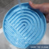 RICHIE Slow Feed Dog Bowl, Anti-Gulping, Durable Silicone, Safe for Small to Large Breeds, Blue...