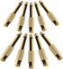 6.35mm 1/4" TS Plug to RCA Female Jack Adapter Connector - 6.35mm Mono Male to RCA Female, Gold-Plated, 10 Pack...