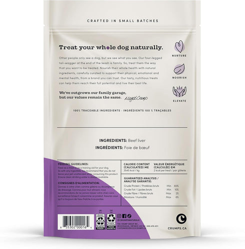 Crumps' Naturals Beef Liver Bites For Pets, 4.8-Ounce...