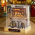 Flever Dollhouse Miniature DIY House Kit Creative Room with Furniture for Romantic Valentine's Gift (Coffee Time)...