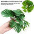 Hermit Crab Climbing Toy, Reptile Plants for Aquarium, Hanging Plastic Simulated Turtle Leaf Plant with Suction Cup, Reptile Tank Habitat Decor Ac...