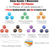 AD Beads 8mm Natural Loose Beads 112 Pieces for Making mala Necklace or Bracelet (7 Chakra Beads)...