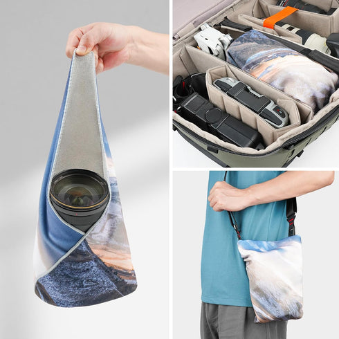 Besnfoto Magic Cloth Wrap Protective Camera Lens Wrap Anti-scratch Dust Proof Self-Adhesive Cloth Wrapper for DSLR/Phone/Laptop/Camera Accessories...